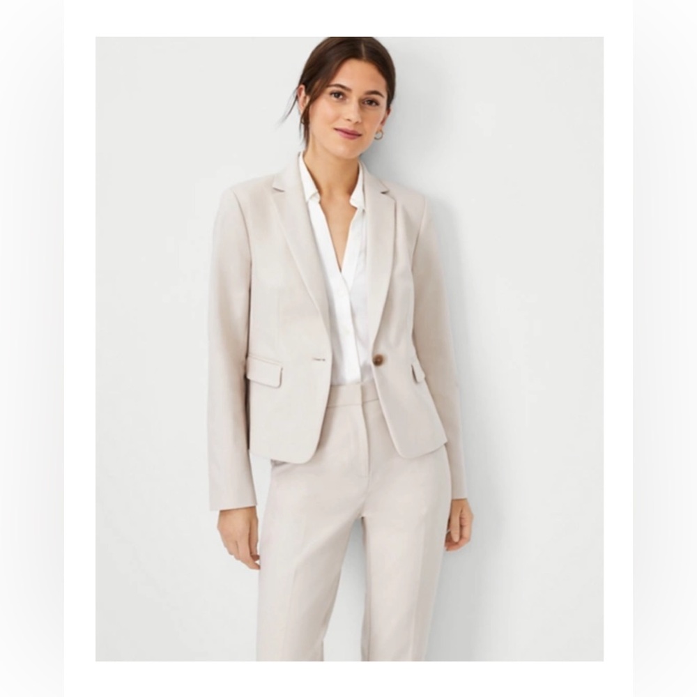 Ann Taylor - The One Button Blazer In Stretch Cotton